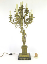 Candelabro bronzo dorato usato  Torino