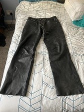 Mens black leather for sale  OKEHAMPTON