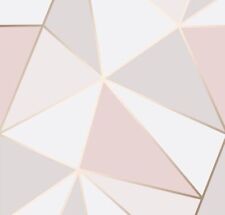 Papel de parede geométrico ouro rosa coleção decoração fina rolo 11 jardas 20-1/2" FD41685 comprar usado  Enviando para Brazil