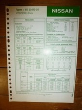 Sd23 sd25 fiche d'occasion  France