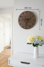 Elegante wanduhr holz gebraucht kaufen  Stade