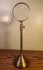 Brass standing magnifying for sale  Stafford