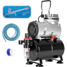 Kit Aerógrafo Dupla Ação 110-120V Com Compressor De Ar 1/5 Hp Tatuagem De Unha Arte Pintura comprar usado  Enviando para Brazil