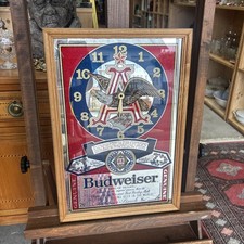 Horloge miroir budweiser d'occasion  Étables-sur-Mer