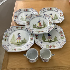Quimper faience dinner for sale  Lakeland