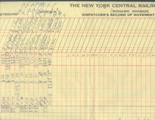 NOVA YORK CENTRAL RR: DIVISÃO MOHAWK, 23 DE ABRIL DE 1963, FOLHA DE TREM DO DESPACHANTE! comprar usado  Enviando para Brazil