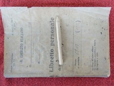 Libretto personale militare usato  Italia