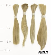 Corte de cabelo real europeu/cabelo cru, loiro claro, 6-8 polegadas, mínimo 100 g comprar usado  Enviando para Brazil
