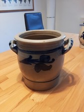 Schmalztopf blau grau gebraucht kaufen  Frankfurt am Main