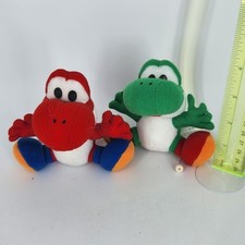 Yoshi's Story Mini Pull Shake de Pelúcia TAKARA NINTENDO Vermelho e Verde Yoshi 4" RARO comprar usado  Enviando para Brazil