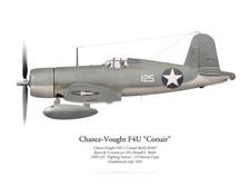 Print f4u corsair d'occasion  Ribécourt-Dreslincourt