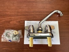 NOVO MOEN 74998 Chateau Chrome 2 alças arco baixo utilitário e torneira de lavanderia B235 comprar usado  Enviando para Brazil