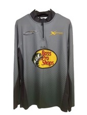 Usado, Camisa de pesca Bass Pro Shops com zíper - Cinza (M) usada comprar usado  Enviando para Brazil