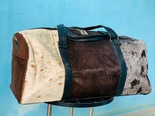 Bolsa de viagem 100% genuína couro bovino – Bolsa de viagem de couro durável comprar usado  Enviando para Brazil