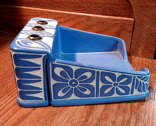 Caddie de mesa MCM azul e branco década de 1970 ~ Assinado Pablo Zabal Chile comprar usado  Enviando para Brazil