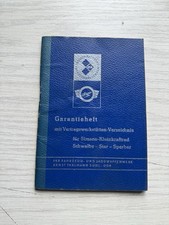 Simson garantieheft schwalbe gebraucht kaufen  Georgenthal