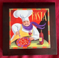 Ceramic trivet wooden for sale  Broadview Heights