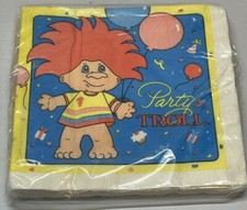 GUARDANAPOS DE FESTA TROLL DA DÉCADA DE 1990 no pacote com adesivo original Toys R Us comprar usado  Enviando para Brazil