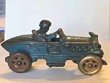 Ferro fundido A C Williams carro de corrida cauda de barco com motorista e rodas raiadas, brinquedo dos anos 1930 comprar usado  Enviando para Brazil