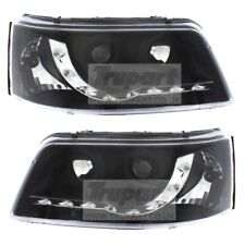 Usado, Faróis Vw Transporter T5 2003-2010 preto projetor DRL R8 comprar usado  Enviando para Brazil