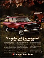 1981 Vintage anúncio Jeep Cherokee retro carro carro carro carro foto tenda cão 28/02/23 comprar usado  Enviando para Brazil