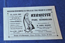 Bordeaux kermesse parc d'occasion  France