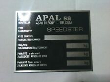 Nameplate apal buggy d'occasion  Expédié en Belgium
