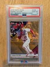 CARTÃO BÔNUS SHOHEI OHTANI 2018 TOPPS NOW OFF-SEASON #OSB-1 RC ROOKIE PSA10 comprar usado CARTÃO BÔNUS SHOHEI OHTANI 2018 TOPPS NOW OFF-SEASON #OSB-1 RC ROOKIE PSA10 comprar usado  Enviando para Brazil