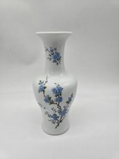 Vaso de porcelana pintado à mão RARO com flores azuis comprar usado  Enviando para Brazil