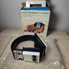 Fones de ouvido vintage retrô Triumph Headhugger Westclox rádio AM/FM nunca usados comprar usado  Enviando para Brazil