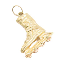 Pingente vintage ouro 14K esculpido sólido sapato de skate GP735 comprar usado  Enviando para Brazil
