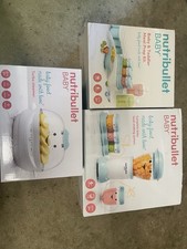 Licuadora de alimentos para bebés NutriBullet NBY-50100 - azul. Vaporizador y almacenamiento Nutri Bullet segunda mano  Embacar hacia Mexico