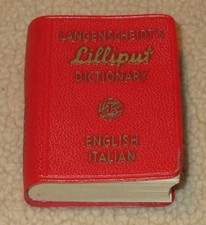 Langenscheidts Lilliput Mini Dictionary ENGLISH ITALIAN Barnes Noble 1954 Red 2" comprar usado  Enviando para Brazil