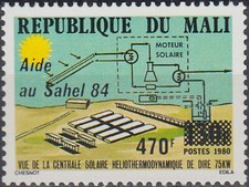 Mali Solar Energy Aid Sahel O/P 1984 MNH-5,50 Euro comprar usado  Enviando para Brazil