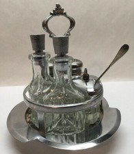 Condiment ribbed glass for sale  Lincoln