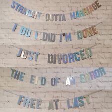 Divorce party banners for sale  POOLE