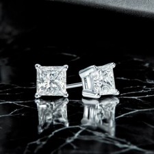 Pendiente de diamante de corte princesa creado en laboratorio de 1,00 quilate..., usado comprar usado  Enviando para Brazil
