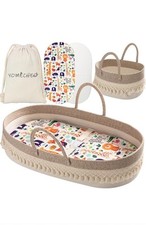 Cesta de troca de bebê, cestas Boho Moses para recém-nascido, cesta de bebê para bebê Dr... comprar usado  Enviando para Brazil