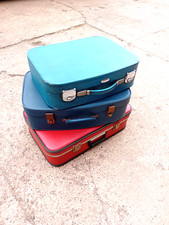 Vintage suitcases retro for sale  MIRFIELD