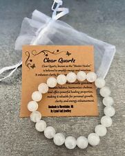 Clear quartz bracelet d'occasion  Expédié en Belgium