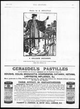 1895 antique print for sale  ASHFORD