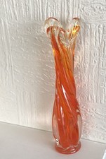 Glass vase three for sale  MORECAMBE