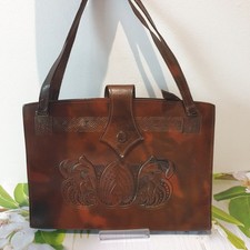 Vintage leather handbag for sale  ST. LEONARDS-ON-SEA