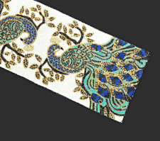 Corredor de mesa design pavão extravagante com miçangas corredor de mesa casamento utensílios de mesa 13X36 pol comprar usado  Enviando para Brazil