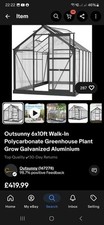 Outsunny 6x10ft walk for sale  CHELTENHAM