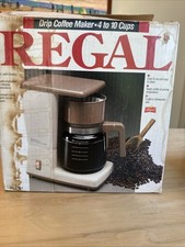 Cafeteira vintage Regal Drip 4 a 10 xícaras de fabricação de cerveja V7564 NOVA caixa aberta funciona comprar usado  Enviando para Brazil