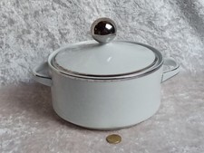 Terrine weiß silberner gebraucht kaufen  Kranenburg