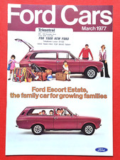 1977 FORD CARS Folheto - Escort Cortina Capri Granada Mk1 Ghia Coupe Estado perfeito! comprar usado  Enviando para Brazil