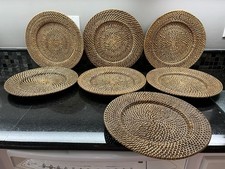 Conjunto(7)Suportes de Placa de Carregadores de Vime Rattan Vintage Decoração de Mesa Boho 14", usado comprar usado Conjunto(7)Suportes de Placa de Carregadores de Vime Rattan Vintage Decoração de Mesa Boho 14", usado comprar usado  Enviando para Brazil