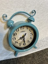 Relógio de mesa analógico extravagante estilo country francês com pés em azul Tiffany comprar usado  Enviando para Brazil